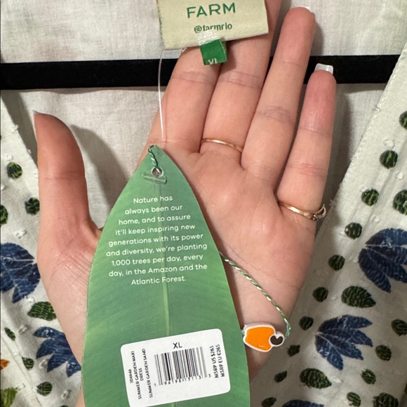 FARM Rio XL Summer Garden Maxi Dress 🌿✨ NWT - Picture 10 of 15